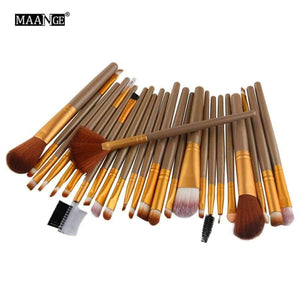 Planet Gates 25 Pcs/Set Makeup Brush Set Tools Make-up Toiletry Kit Make Up Brush Set