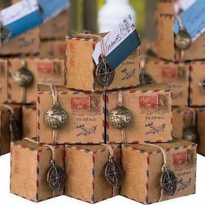 Planet Gates 25 Pieces Min Post Candy Box Wedding Favors Gifts Candy Paper Box Party Supplies Bonbonniere Baby Shower Birthday Mail Candy Box