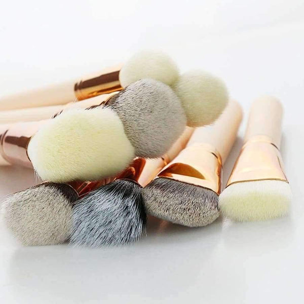 Planet Gates 25 Pieces Natural goat hair Synthetic Wool fiber Powder Foundation Concealer Blusher Eye shadow Makeup Brush Set