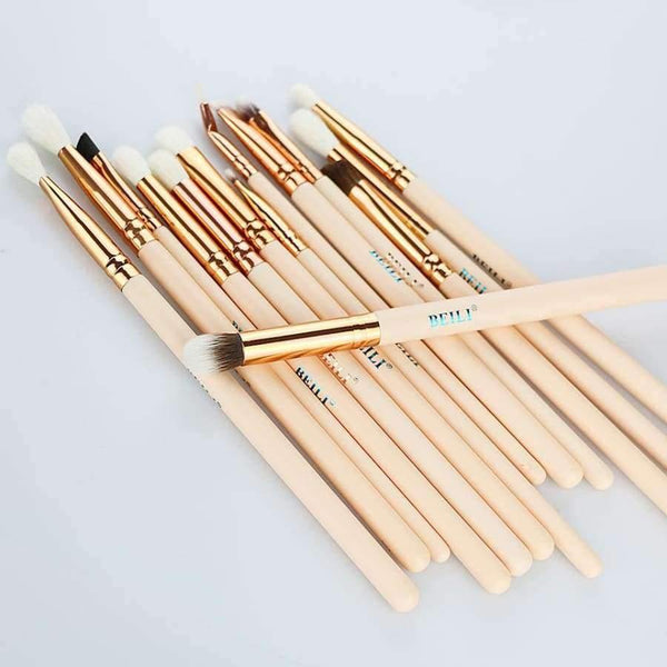 Planet Gates 25 Pieces Natural goat hair Synthetic Wool fiber Powder Foundation Concealer Blusher Eye shadow Makeup Brush Set