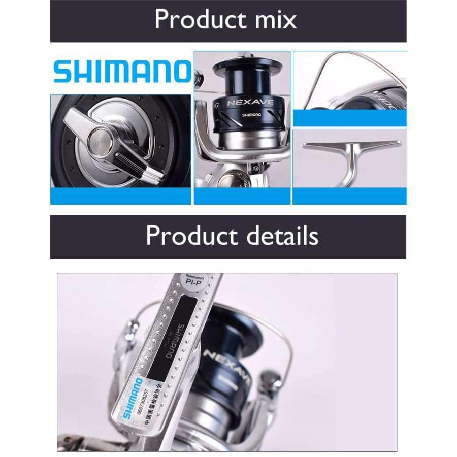 Planet Gates 2500 Series Original  New Shimano NEXAVE 1000 2500 C3000  4000 Spinning Fishing Reel  3BB+1