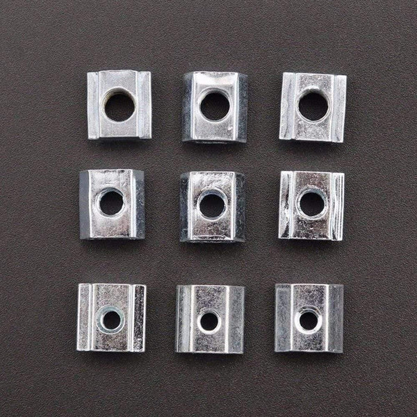 250pcs Aluminum Extrusion Profile 2020 Series T Slot Slide in Nut, T Slot 6mm Drop in Nut Assortment Kits