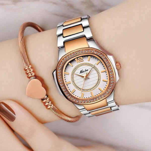 Planet Gates 2549-1 Watch Women Quartz Watches Ladies Top Brand Luxury Stainless Steel Female Wrist Watch Girl Golden Clock Hours