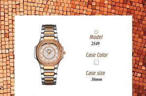 Planet Gates 2549-1 Watch Women Quartz Watches Ladies Top Brand Luxury Stainless Steel Female Wrist Watch Girl Golden Clock Hours