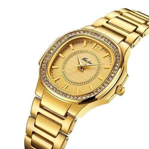 Planet Gates 2549-1 Watches For Women Stainless Steel Gold Female Watch Diamond Wristwatch Patek Wrist Watch