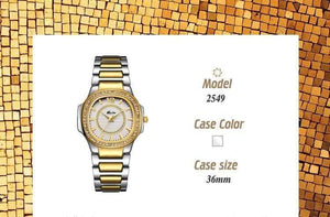 Planet Gates 2549-1 Women Watches Women Fashion Watch  Geneva Designer Ladies Watch Luxury Brand Diamond Quartz Gold Wrist Watch Gifts For Women