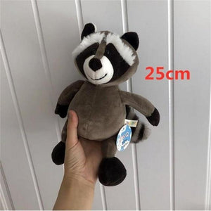 Planet Gates 25cm / 2 25cm Soft Animal World Plush Toys Lion Elephant Fox Raccoon Giraffe Forest Animals Appease Playmate Calm Doll Christmas Gifts