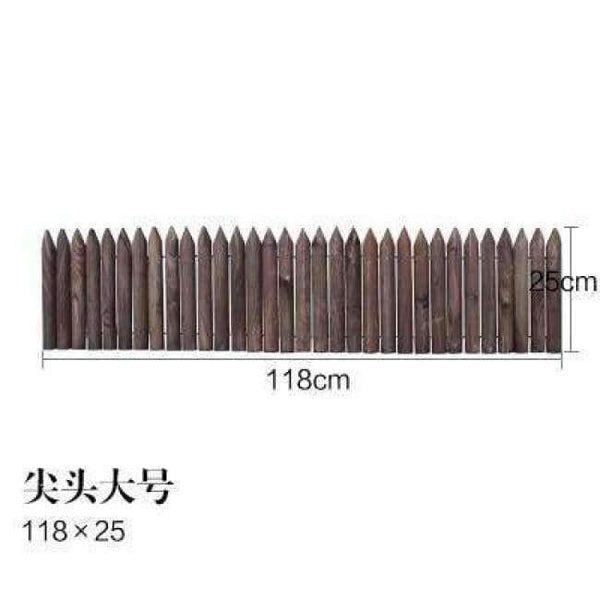 Planet Gates 25cm 20/25/30cm Wooden pile fence Garden wood fence Balcony courtyard decoration Flowerbed wood Small fence Natural anti-corrosion