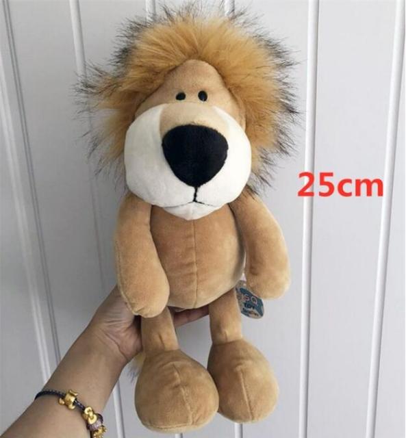Planet Gates 25cm / 4 25cm Soft Animal World Plush Toys Lion Elephant Fox Raccoon Giraffe Forest Animals Appease Playmate Calm Doll Christmas Gifts