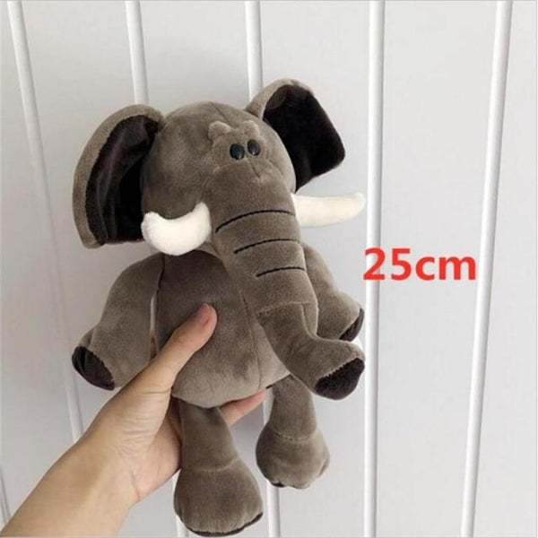 Planet Gates 25cm / 5 25cm Soft Animal World Plush Toys Lion Elephant Fox Raccoon Giraffe Forest Animals Appease Playmate Calm Doll Christmas Gifts