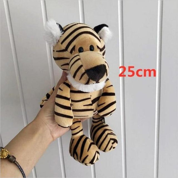 Planet Gates 25cm / 6 25cm Soft Animal World Plush Toys Lion Elephant Fox Raccoon Giraffe Forest Animals Appease Playmate Calm Doll Christmas Gifts