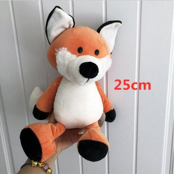 Planet Gates 25cm / 7 25cm Soft Animal World Plush Toys Lion Elephant Fox Raccoon Giraffe Forest Animals Appease Playmate Calm Doll Christmas Gifts