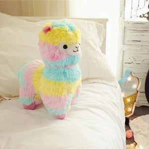 Planet Gates 25cm Colorful Alpaca Plush Dolls Baby Cute Animal Dolls Soft Cotton Stuffed Doll Home Soft Toys Sleeping Mate Stuffed Plush Toys