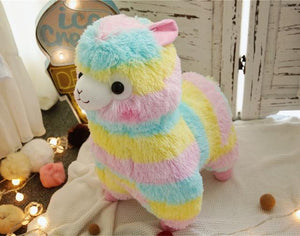 Planet Gates 25cm Colorful Alpaca Plush Dolls Baby Cute Animal Dolls Soft Cotton Stuffed Doll Home Soft Toys Sleeping Mate Stuffed Plush Toys