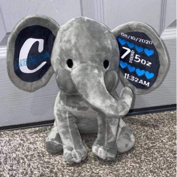 Planet Gates 25cm / Cusomt Gray Elephant Plush Toys Baby Room Decorative Stuffed Dolls for Slepping 25cm Kawaii Animal Child Kids Plushiies Toy Pink Grey Doll