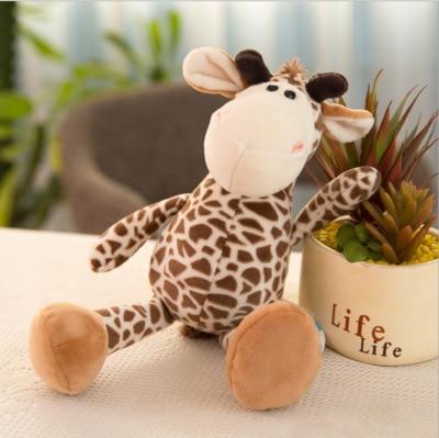Planet Gates 25cm / deer 25/35cm Popular Forest Animals Stuffed Doll Plush Kids Giraffe Elephant Monkey Lion Tiger Plush Animal Toys Birthday Gifts