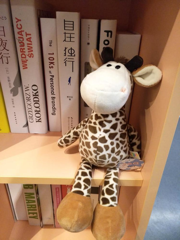 Planet Gates 25cm Forest Animals Stuffed Plush Doll Toys Kids Giraffe Elephant Monkey Lion Tiger Plush Animal Toys Children Birthday Gifts