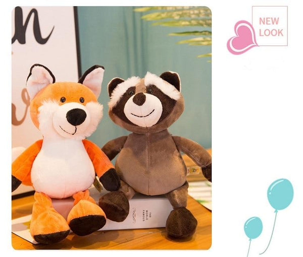 Planet Gates 25cm Forest Animals Stuffed Plush Doll Toys Kids Giraffe Elephant Monkey Lion Tiger Plush Animal Toys Children Birthday Gifts