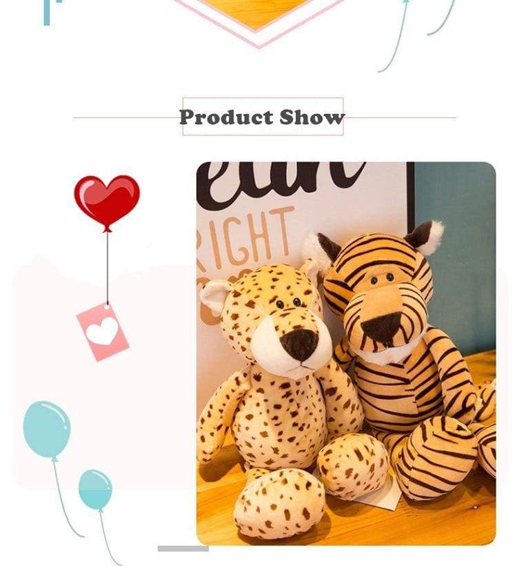 Planet Gates 25cm Forest Animals Stuffed Plush Doll Toys Kids Giraffe Elephant Monkey Lion Tiger Plush Animal Toys Children Birthday Gifts