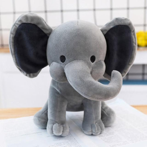 Planet Gates 25cm / Grey Elephant Plush Toys Baby Room Decorative Stuffed Dolls for Slepping 25cm Kawaii Animal Child Kids Plushiies Toy Pink Grey Doll
