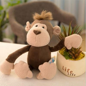 Planet Gates 25cm / monkey 25/35cm Popular Forest Animals Stuffed Doll Plush Kids Giraffe Elephant Monkey Lion Tiger Plush Animal Toys Birthday Gifts