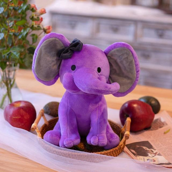Planet Gates 25cm / Purple Elephant Plush Toys Baby Room Decorative Stuffed Dolls for Slepping 25cm Kawaii Animal Child Kids Plushiies Toy Pink Grey Doll