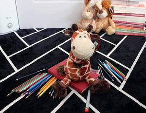 Planet Gates 25cm Soft Animal World Plush Toys Lion Elephant Fox Raccoon Giraffe Forest Animals Appease Playmate Calm Doll Christmas Gifts