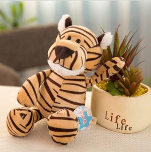 Planet Gates 25cm / tiger 25/35cm Popular Forest Animals Stuffed Doll Plush Kids Giraffe Elephant Monkey Lion Tiger Plush Animal Toys Birthday Gifts