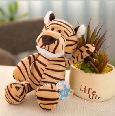 Planet Gates 25cm / tiger 25/35cm Popular Forest Animals Stuffed Doll Plush Kids Giraffe Elephant Monkey Lion Tiger Plush Animal Toys Birthday Gifts