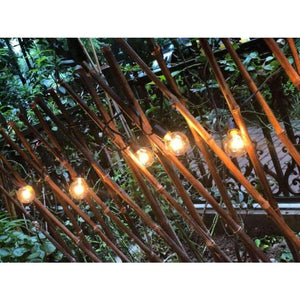 Planet Gates 25Ft G40 String Lights with 25 Globe Bulbs g40 string Indoor Outdoor Garden Backyard Patio Party Christmas Decoration Lighting