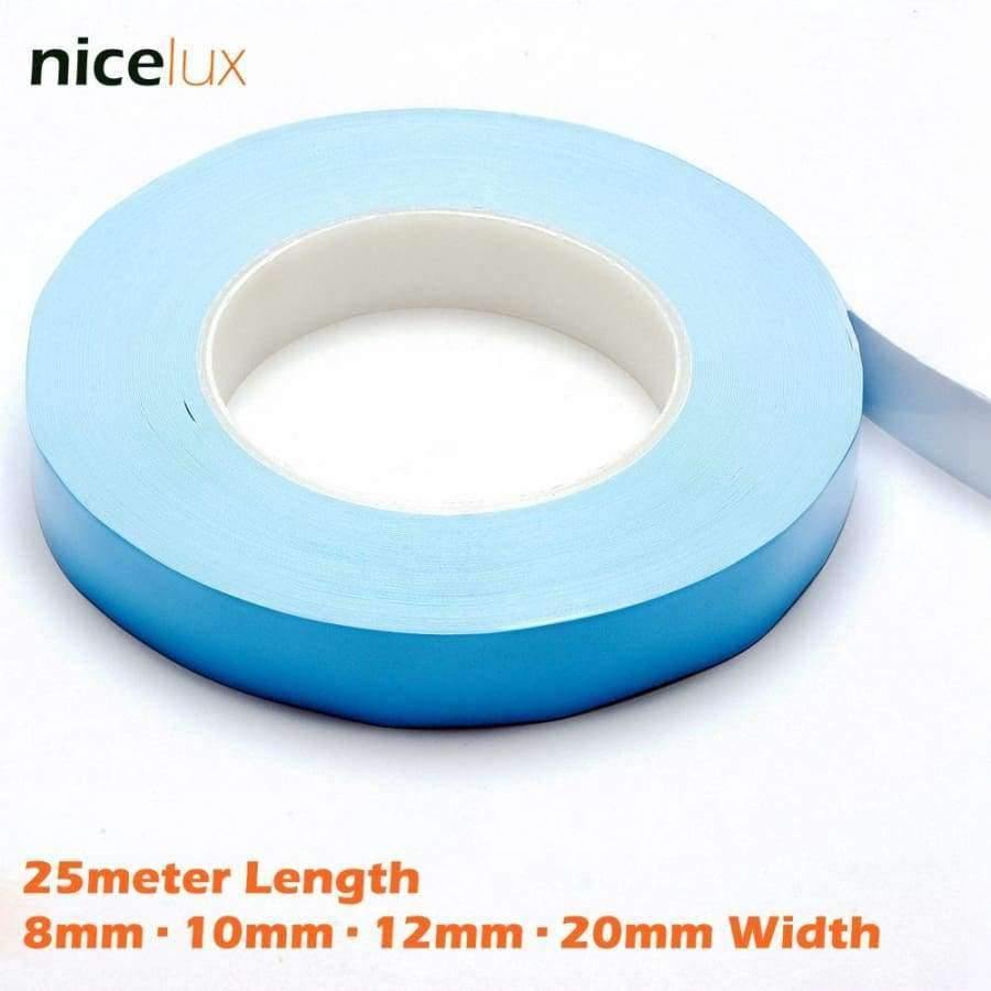 Planet Gates 25meter/Roll 8mm 10mm 12mm 20mm Width Transfer Tape Double Side Thermal Conductive Adhesive Tape for Chip PCB LED Strip Heatsink