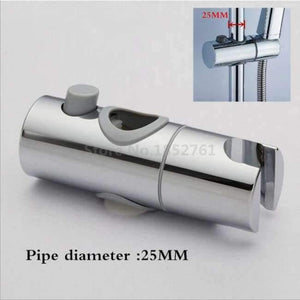 Planet Gates 25mm Chrome 18-25 MM Shower Pipe Adjustable Bracket Holder Shower Head Mounting Black Brackets Bar Racks  Bathroom Product