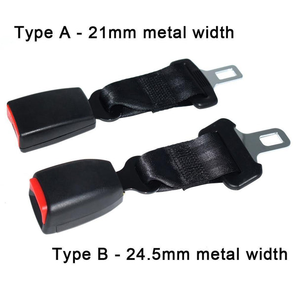 Planet Gates 25mm metal width E24 Safe Certification Car Seat Belt Extender Automotive Seatbelts Extension Safety Belts Clip Extenders For Cars - Black Grey