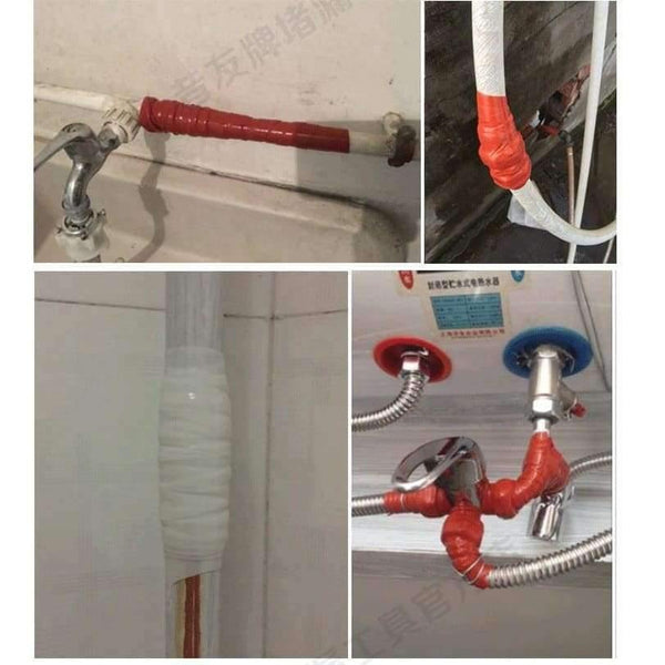 Planet Gates 25mm / Red Slicone Adhesive Tape Waterproof Repair Tape Seal Leaks Single Sided Adhesive Silicone Tape Pipe Seals 25mm 50mm x 1m White Red