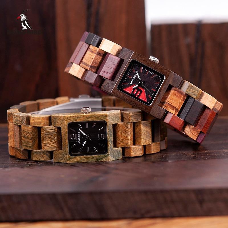Planet Gates 25mm Small Women Watches Wooden Quartz Wrist Watch Timepieces Best Girlfriend Gifts Relogio Feminino in wood Box