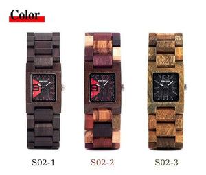 Planet Gates 25mm Small Women Watches Wooden Quartz Wrist Watch Timepieces Best Girlfriend Gifts Relogio Feminino in wood Box