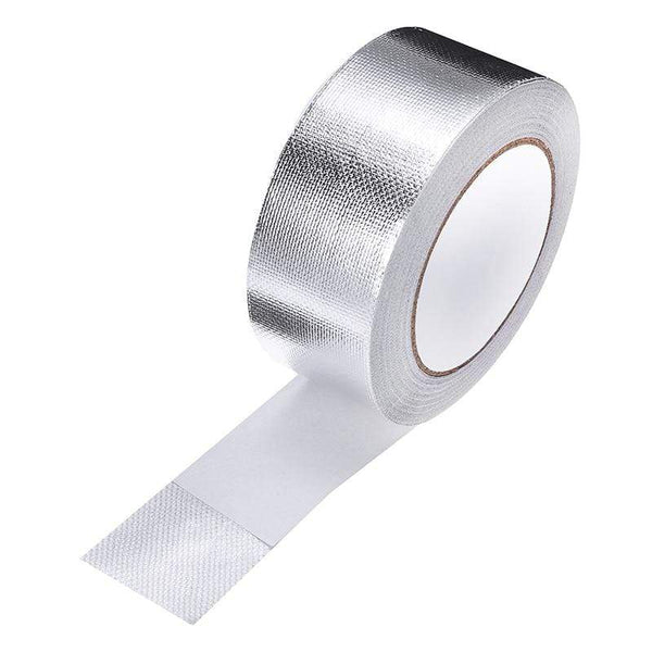 Planet Gates 25Mx5cm Car Motorcycle Aluminum Foil Heat Shield Tape Adhesive Exhaust Wrap Pipe Ducts High Temp Resistant Repairs Tape