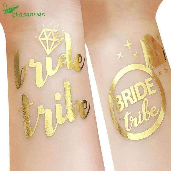 Planet Gates 25Pc Team Bride Temporary Tattoo Bachelorette Hen Party Accessories Bridesmaid Bridal Shower Wedding Decoration Party Supplies,Q