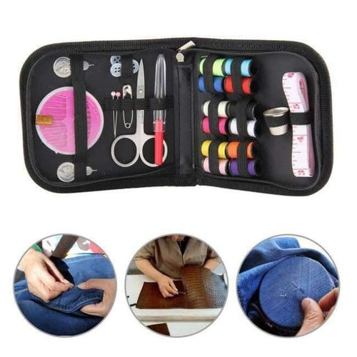 Planet Gates 25pcs 25/90/94pcs Multifunction Sewing Box Sewing Thread Stitches Needles Tool Set Cloth Buttons Craft Scissor Travel Sewing Kits Case