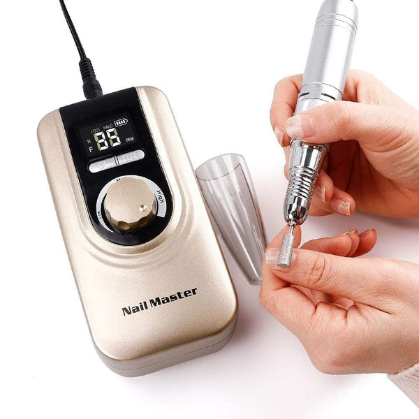 Planet Gates 25W Multi-function 35000RPM Rechargeable Portable Strong Polishing Electric Nail Drill Machine Manicure Pedicure Set Nail Tools