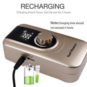 Planet Gates 25W Multi-function 35000RPM Rechargeable Portable Strong Polishing Electric Nail Drill Machine Manicure Pedicure Set Nail Tools