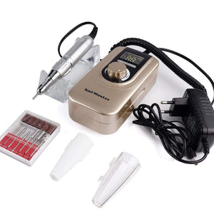 Planet Gates 25W Multi-function 35000RPM Rechargeable Portable Strong Polishing Electric Nail Drill Machine Manicure Pedicure Set Nail Tools