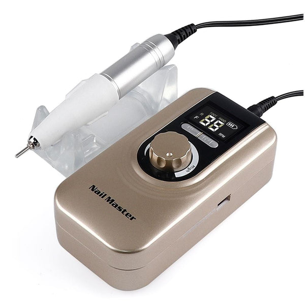 Planet Gates 25W Multi-function 35000RPM Rechargeable Portable Strong Polishing Electric Nail Drill Machine Manicure Pedicure Set Nail Tools