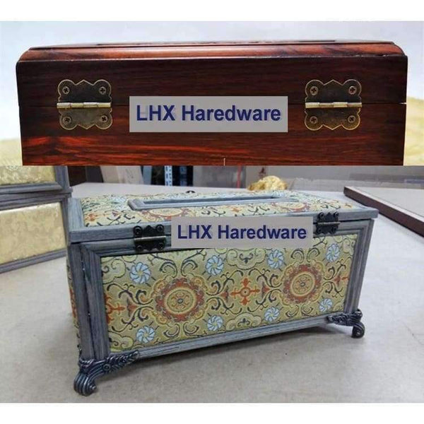 Planet Gates 25x20mm LHX PAFH-09 LHX Hardware Butterfly 10pcs Antique Zinc Alloy Wooden Gift Box Hinge Printing Packaging Jewelry Box DIY Accessories