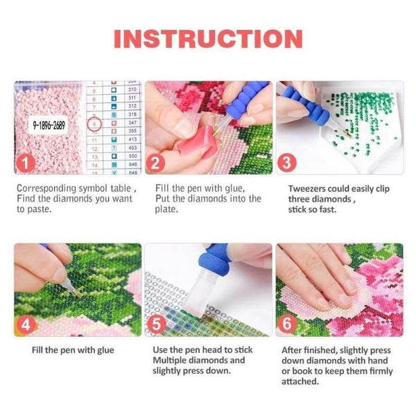 Planet Gates 25x25cm Diamond Painting Cross Stitch Flower Skull Picture Of Rhinestones Full Round Diamond Enbroidery Mosaic Handicraft Arts Crafts