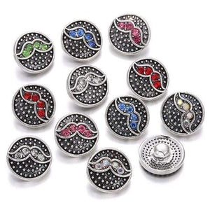 Planet Gates 26 10pcs/lot New Snap Jewelry Tree of Life 12mm Metal Snap Buttons Fit Snap Bracelet Bangles Necklaces