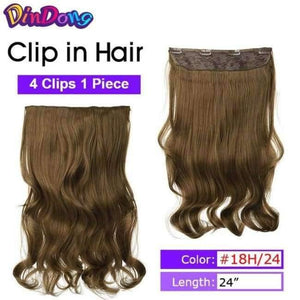 Planet Gates #26 / 18inches Synthetic Flip In Hair Wavy Clip in Hair Extensions 3/4 Half Wig 3 Styles 50 Colors Available Premium Heat Resistant