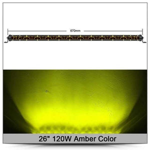 Planet Gates 26 Inch 120W Amber / China 6D Lens 150W 120W 90W 20 Inch Led Bar Offroad Light For Auto 12V 24V ATV 4x4 Off road Car Work Lights Driving Lamps