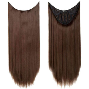 Planet Gates 26" Long Straight Hair U Part Wig Synthetic Hair Extensions Fake Hair Wig Natural Real Hair Black Brown Blonde Wig