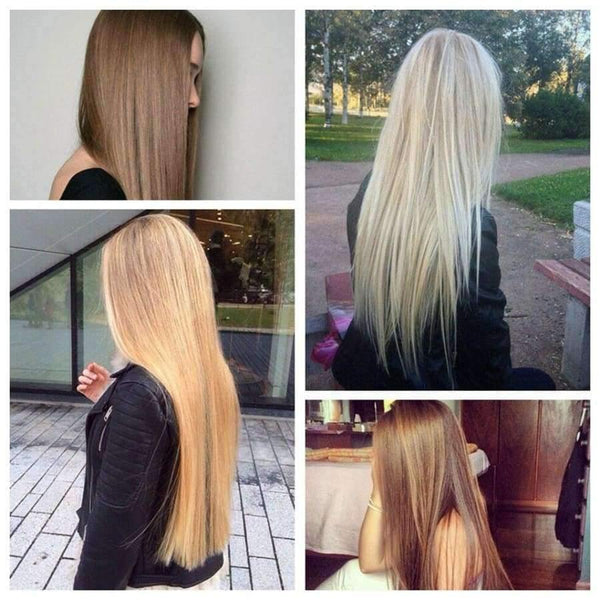 Planet Gates 26" Long Straight Hair U Part Wig Synthetic Hair Extensions Fake Hair Wig Natural Real Hair Black Brown Blonde Wig